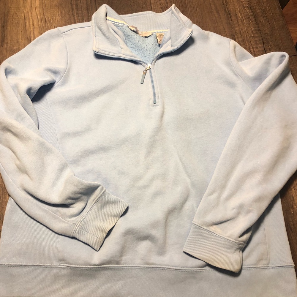 Thrifted quarter zip
